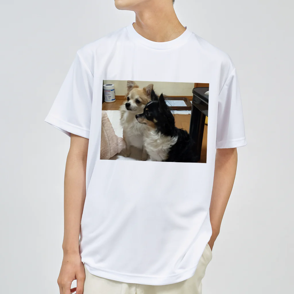 Yukaの絵と実家の犬🐕のチワワの小夏とイヴ Dry T-Shirt