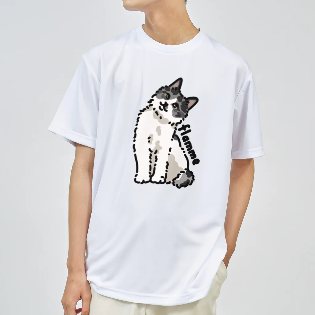 みきぞーん｜保護猫 ミッキー画伯と肉球とおともだちのflamme ドライTシャツ