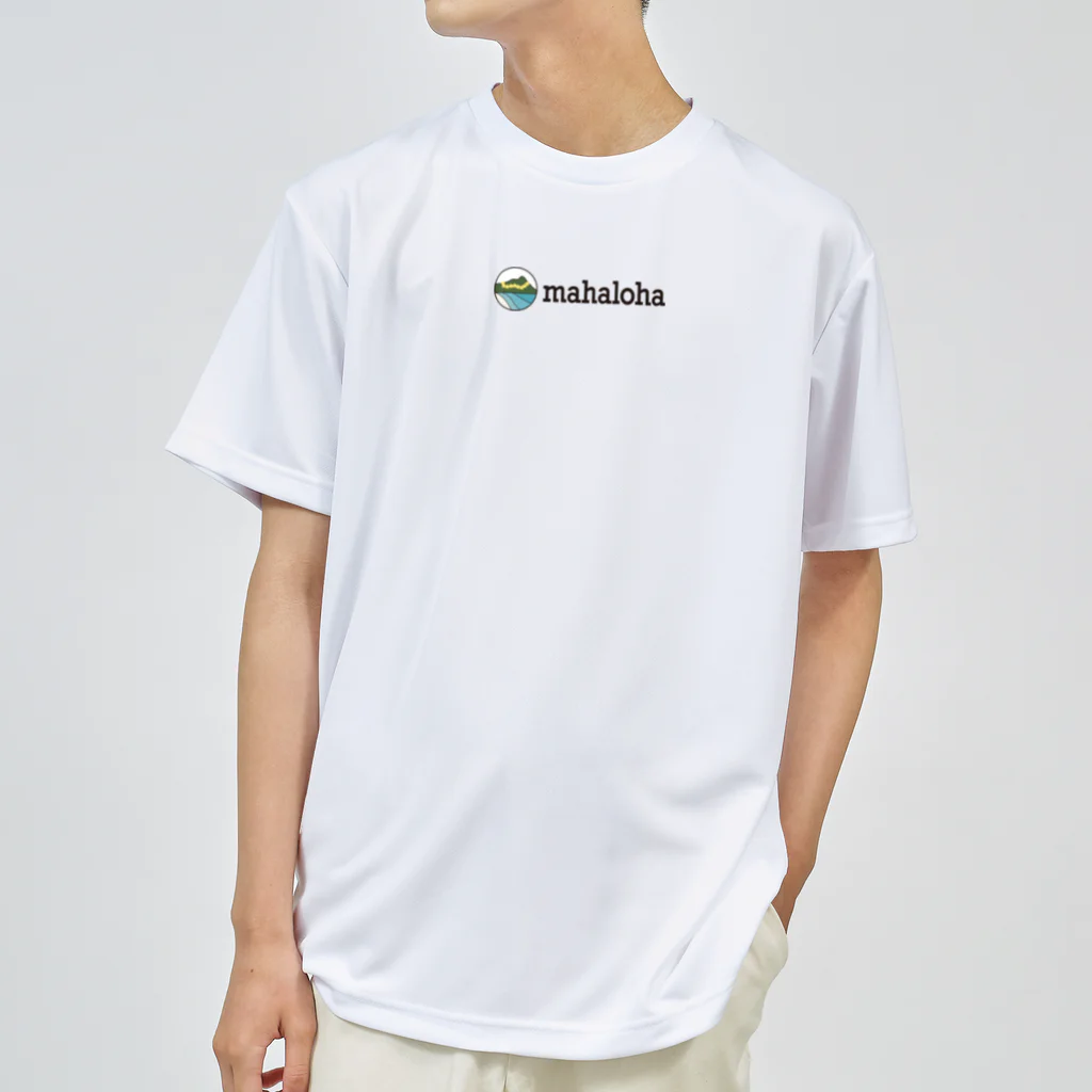 mahaloha808のmahaloha横ロゴ ドライTシャツ