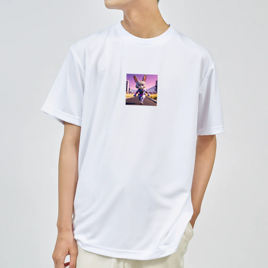 kaz_new9の未来のうさぎ戦士 Dry T-Shirt