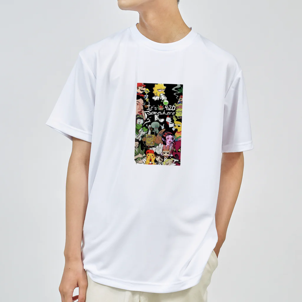 サラダ420SHOPのsmoking everyday Dry T-Shirt