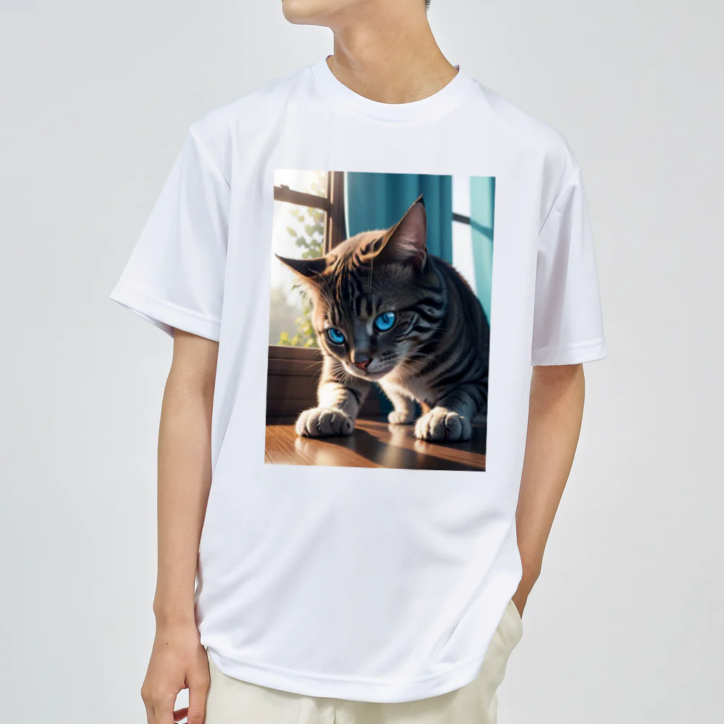 kaz_new9の蒼い瞳の猫ちゃん2 Dry T-Shirt