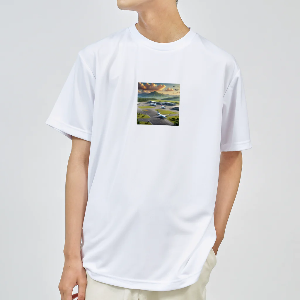 TakeKAKEのお洒落な常夏の空港風景 Dry T-Shirt