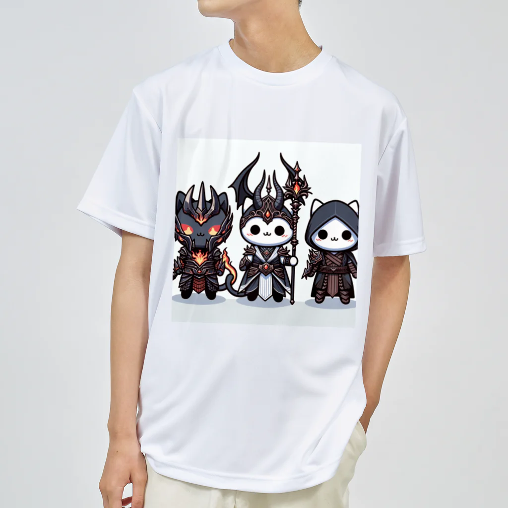 にゃんラボの魔王にゃんこと側近にゃんこ ドライTシャツ