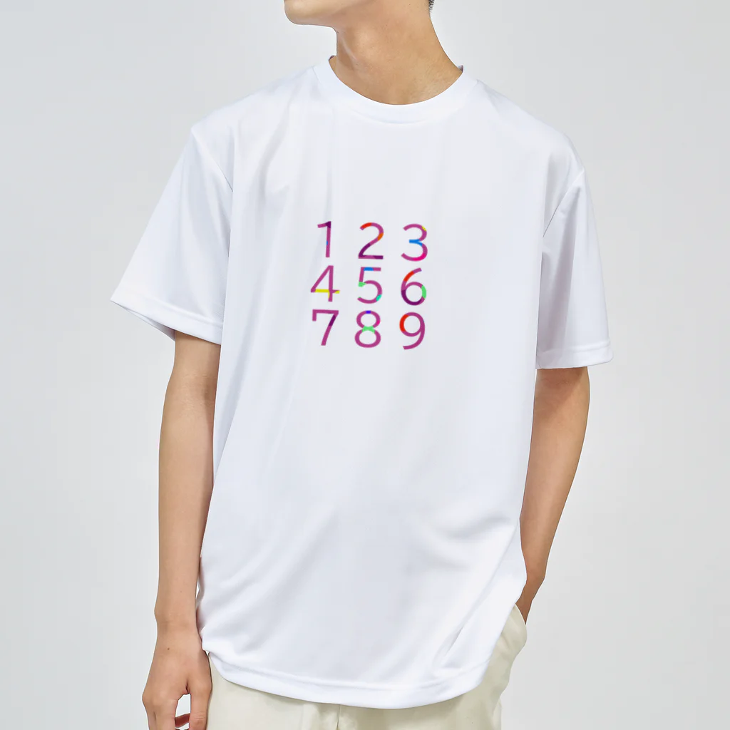 noiSutoaの数字がキュートなドット柄 ドライTシャツ