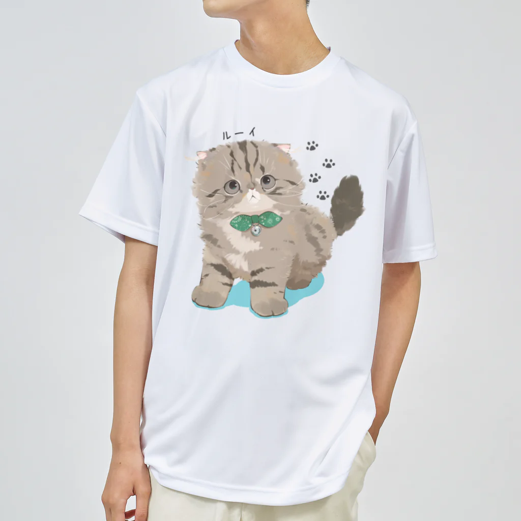 だいこくの猫絵生活ショップのルーイ_猫絵生活 Dry T-Shirt