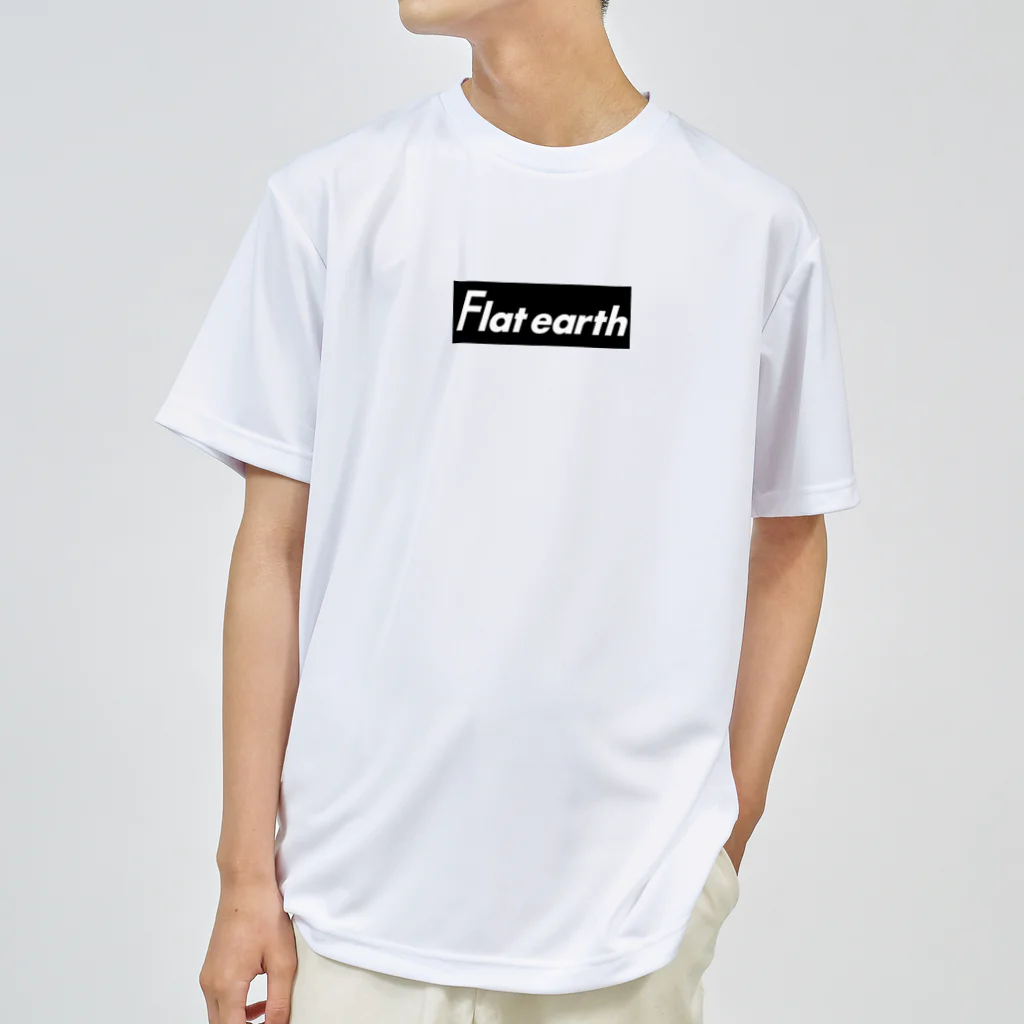 Mappila SHOPのFlatearth Box Logo (BLACK) フラットアース ボックスロゴ(ブラック) Dry T-Shirt