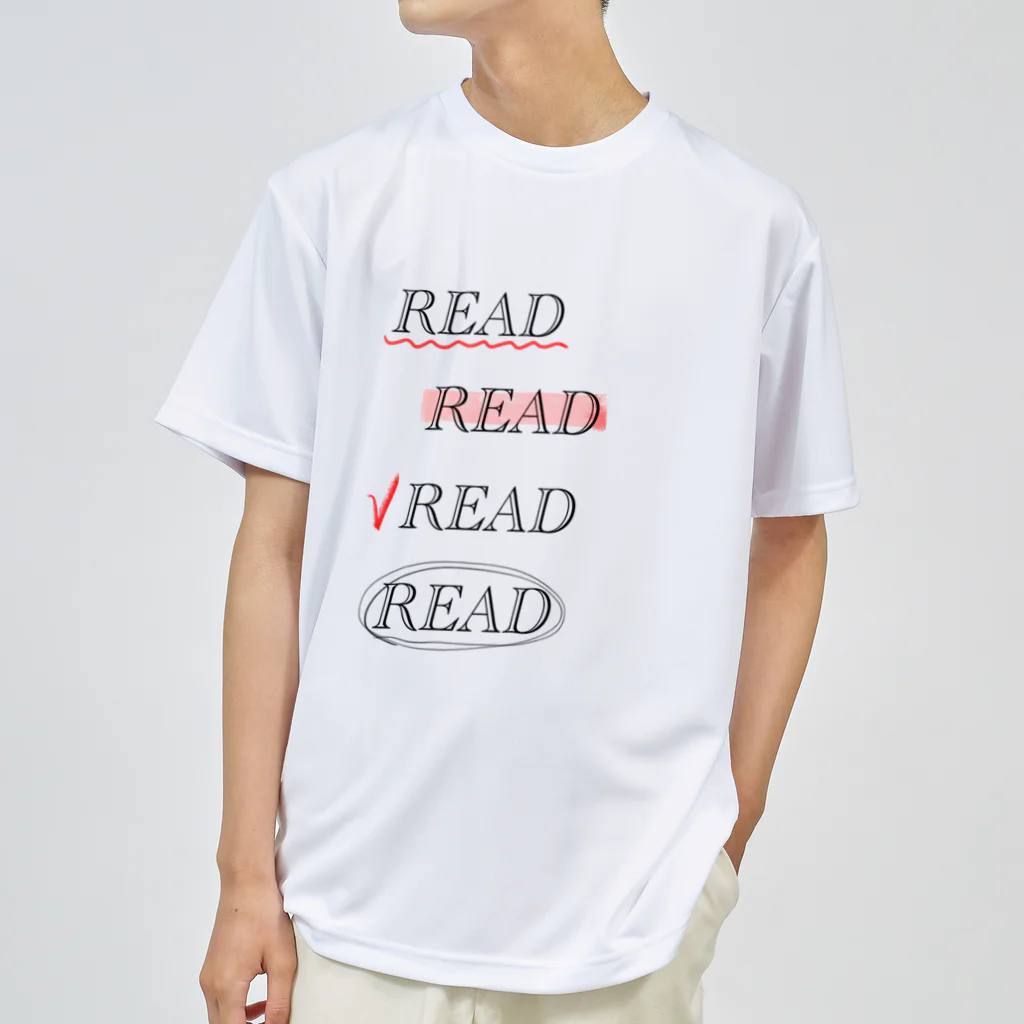 momokei&UのREAD READ READ READ ドライTシャツ