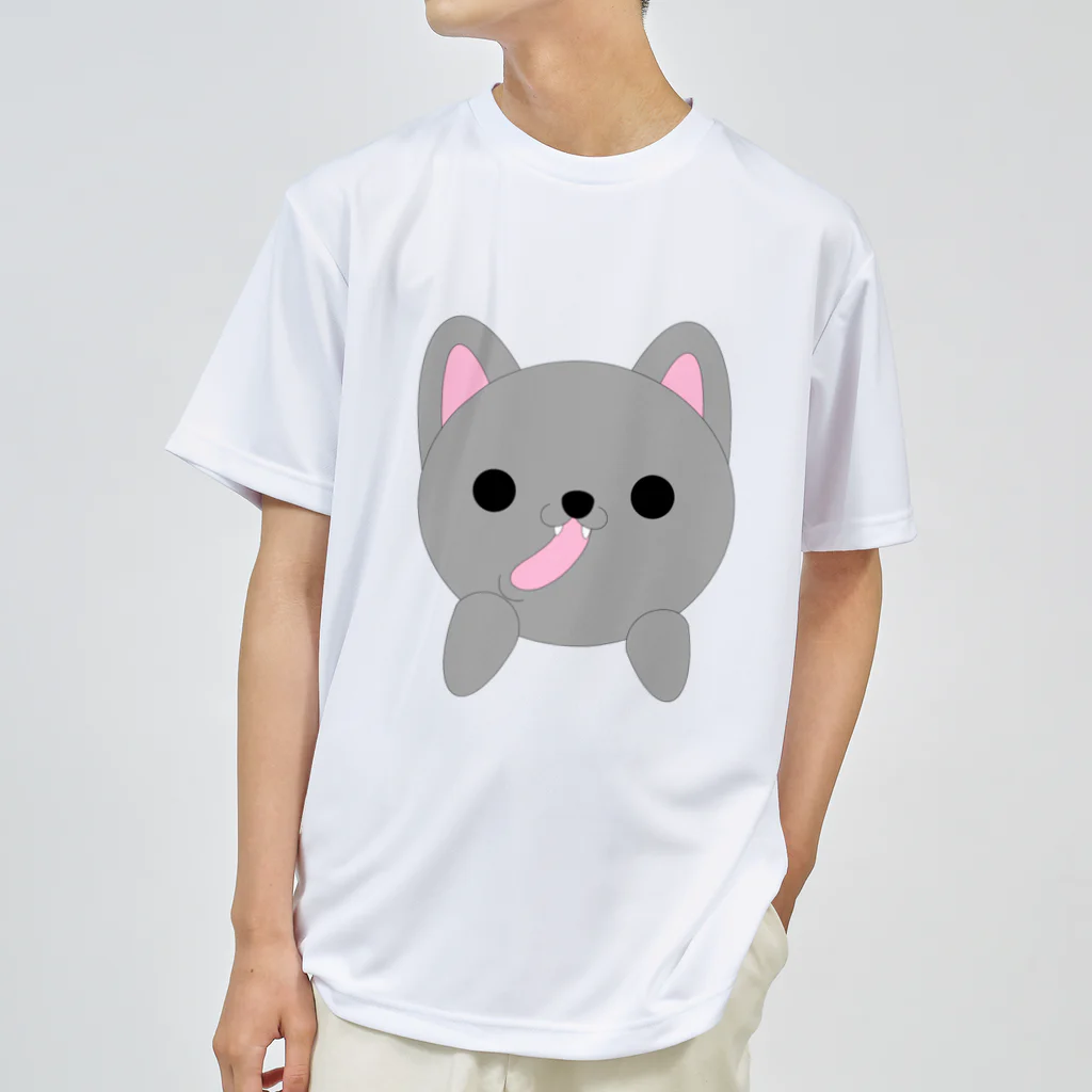 Hanamari のグレー色の猫ちゃんとお尻 Dry T-Shirt