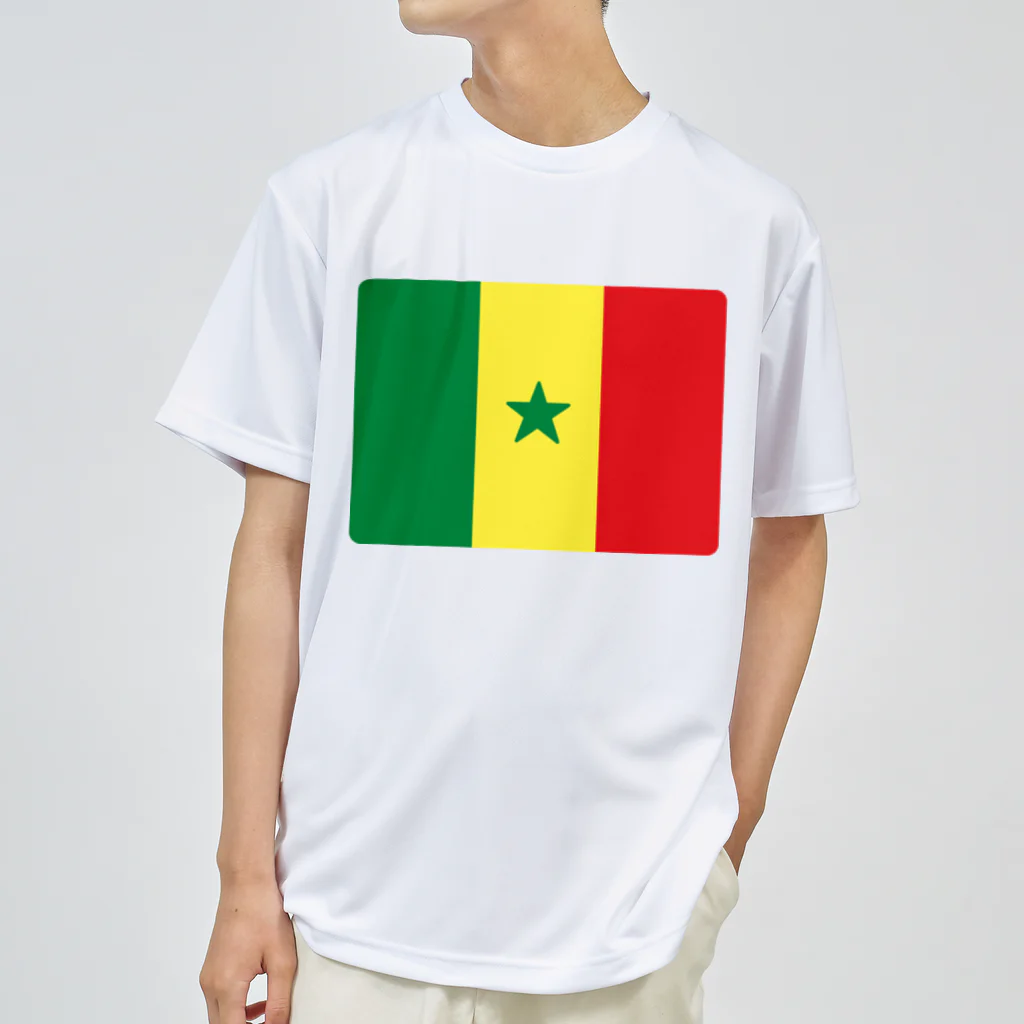 お絵かき屋さんのセネガルの国旗 ドライTシャツ