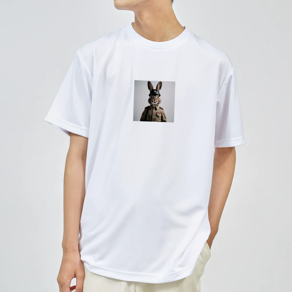 TDK_TDKの軍人ウサギ#6 ドライTシャツ