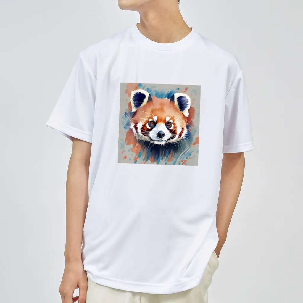 WithRedPandaの水彩風レッサーパンダ ドライTシャツ