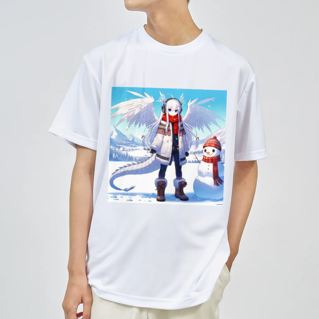 静寂工房の音の氷のドラゴン（Ice Dragons） ドライTシャツ