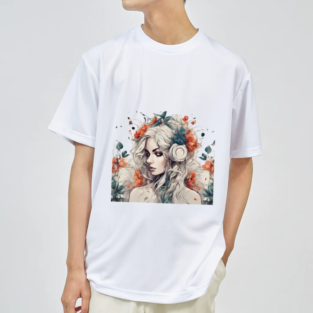 Unique Existenceのhorde of flowers ドライTシャツ