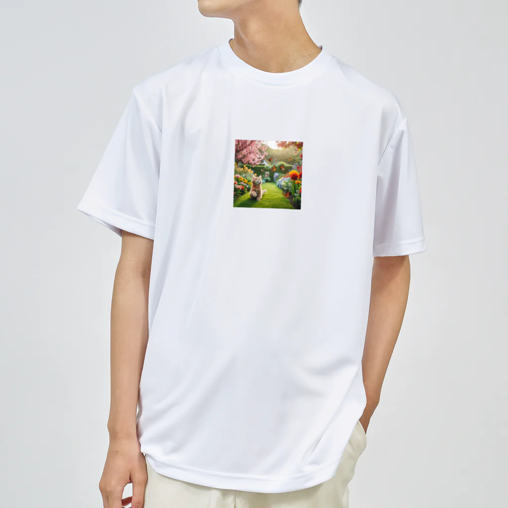 JAMnano1837の猫 in 花園 Dry T-Shirt