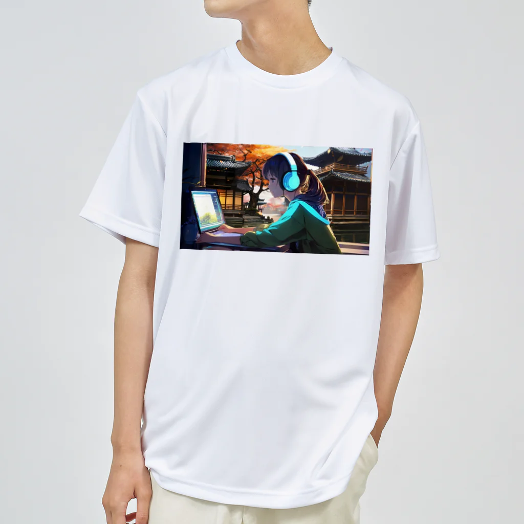 Nodoka Silence Library - WEB SHOPのTyping Girl Dry T-Shirt