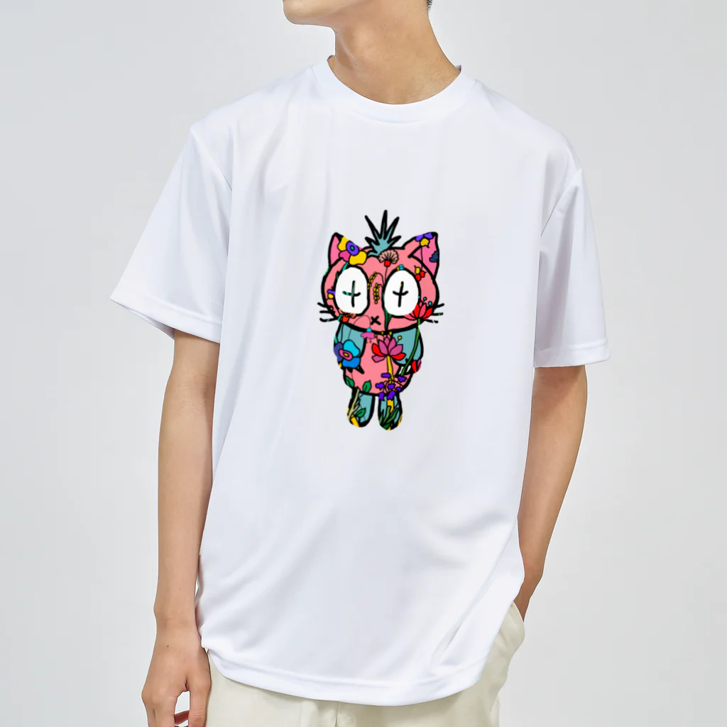 ANDORAのトロピカル　猫 Dry T-Shirt