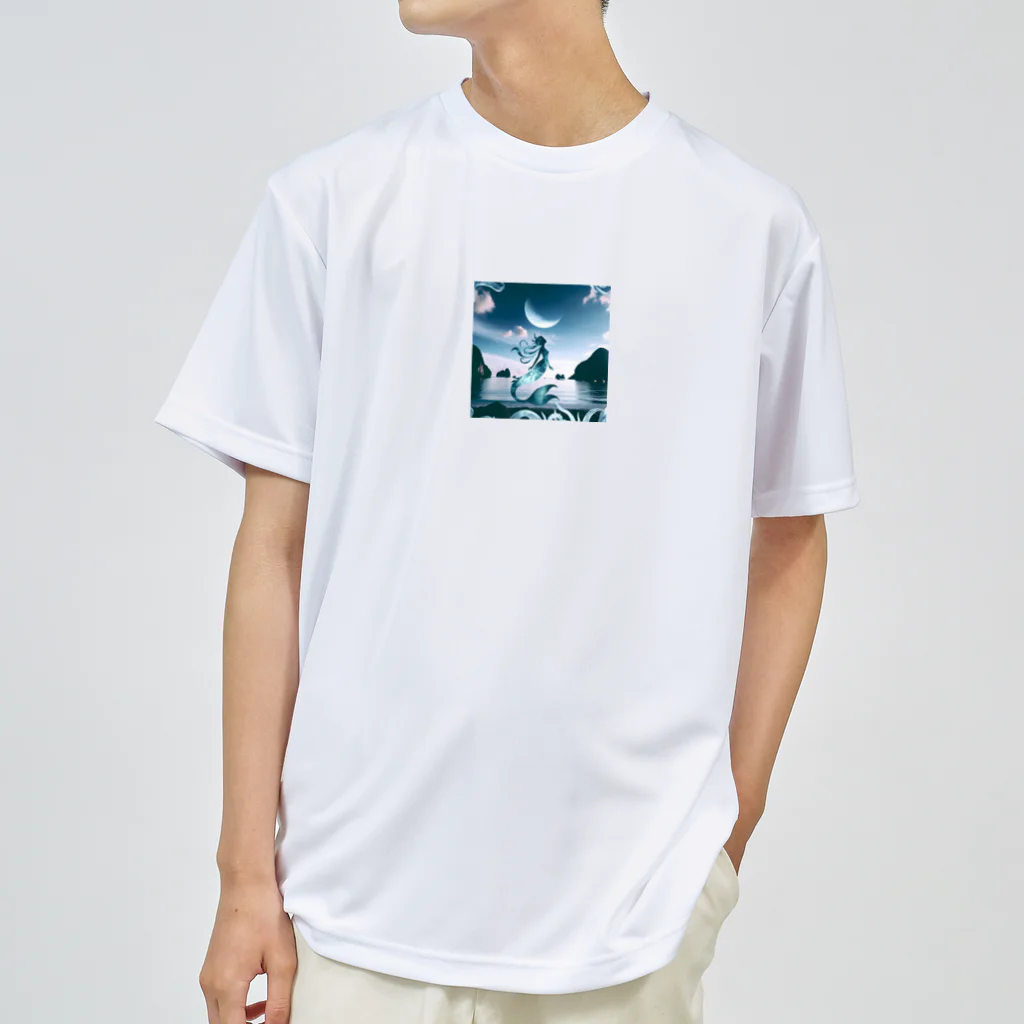 730naoの夜の海に突如現れる人魚！ Dry T-Shirt