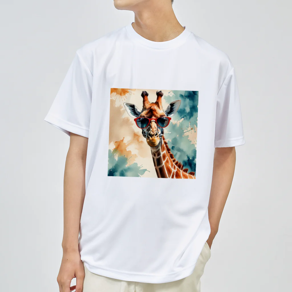 ststststのキリンのアート Dry T-Shirt