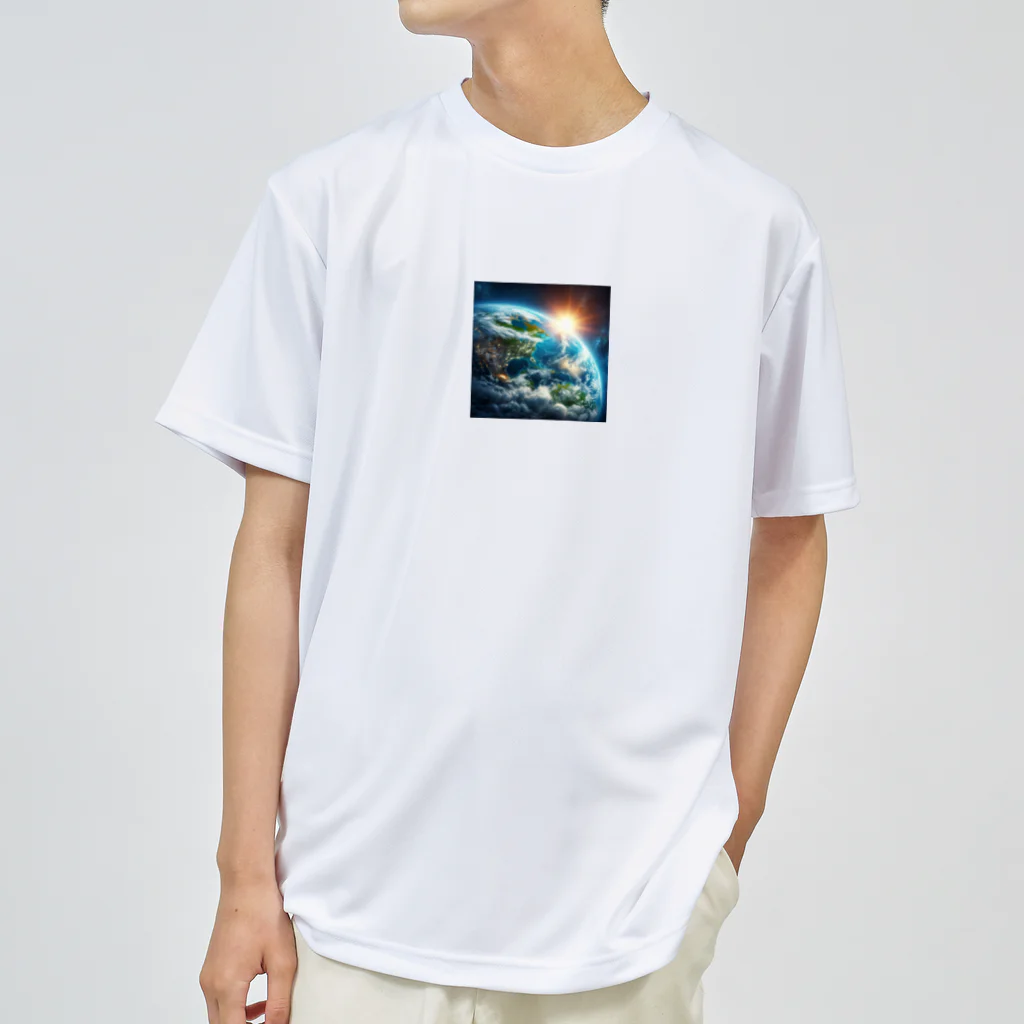 波乗り南国🏝️の惑星からの光 ドライTシャツ