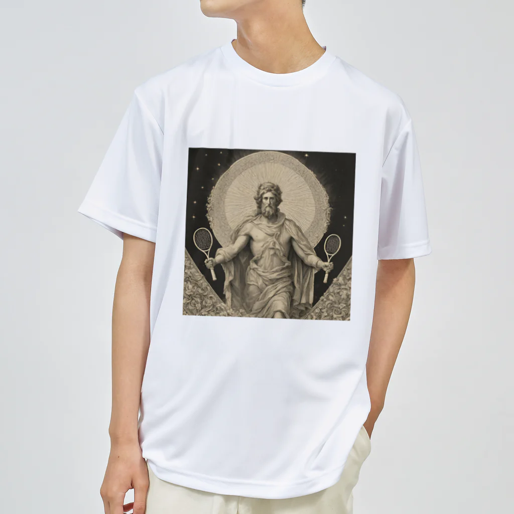 柴犬とテニスのGod of tennis Dry T-Shirt