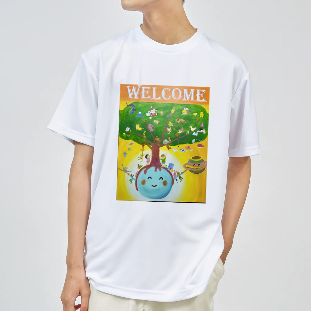 yoko-art-121のwelcome ドライTシャツ