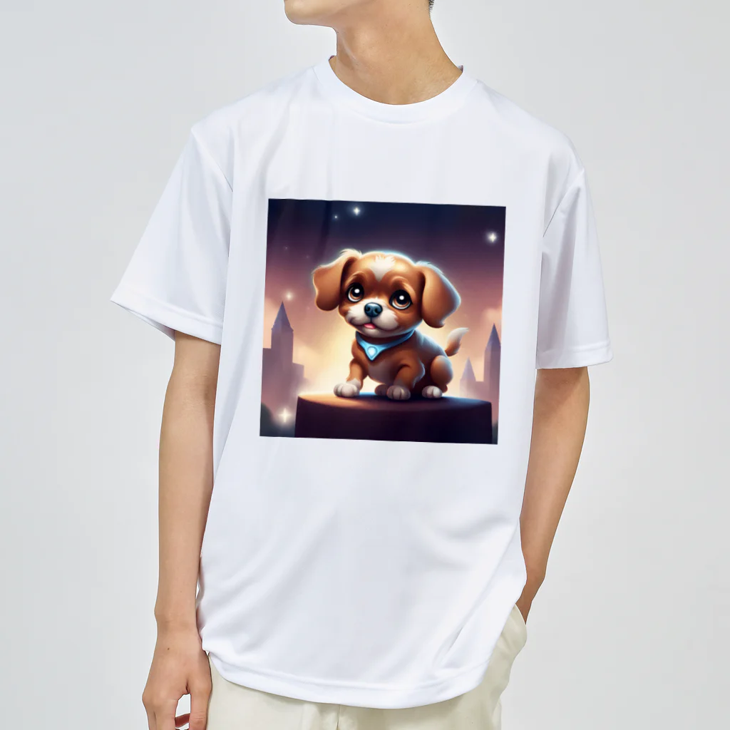 Void Dogの目が輝くかわいい小型犬が登場🐶✨ Dry T-Shirt