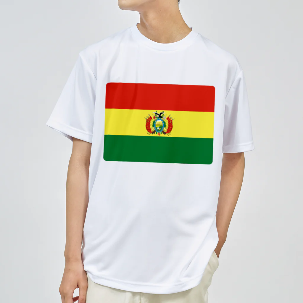 お絵かき屋さんのボリビアの国旗 Dry T-Shirt
