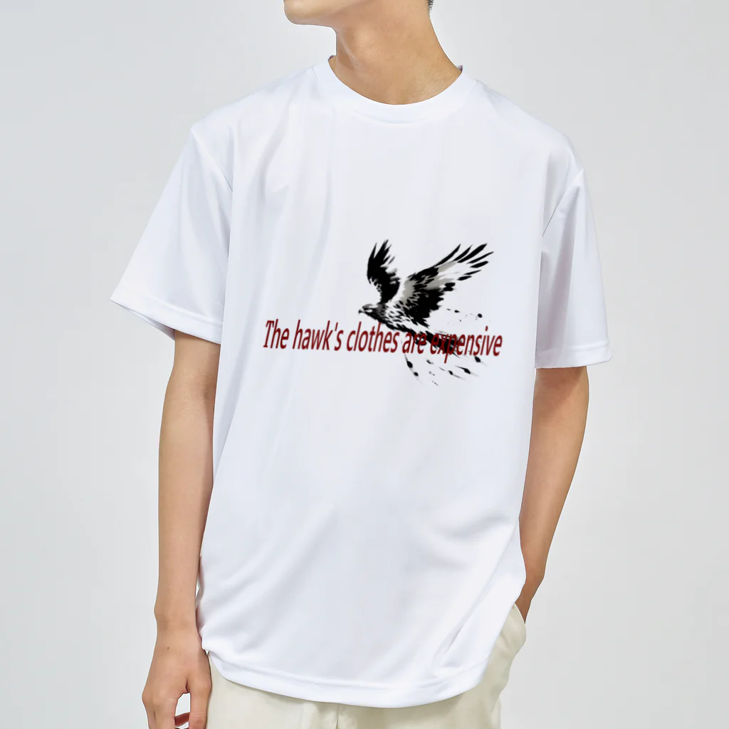 E.Pの墨絵「鷹」 Dry T-Shirt