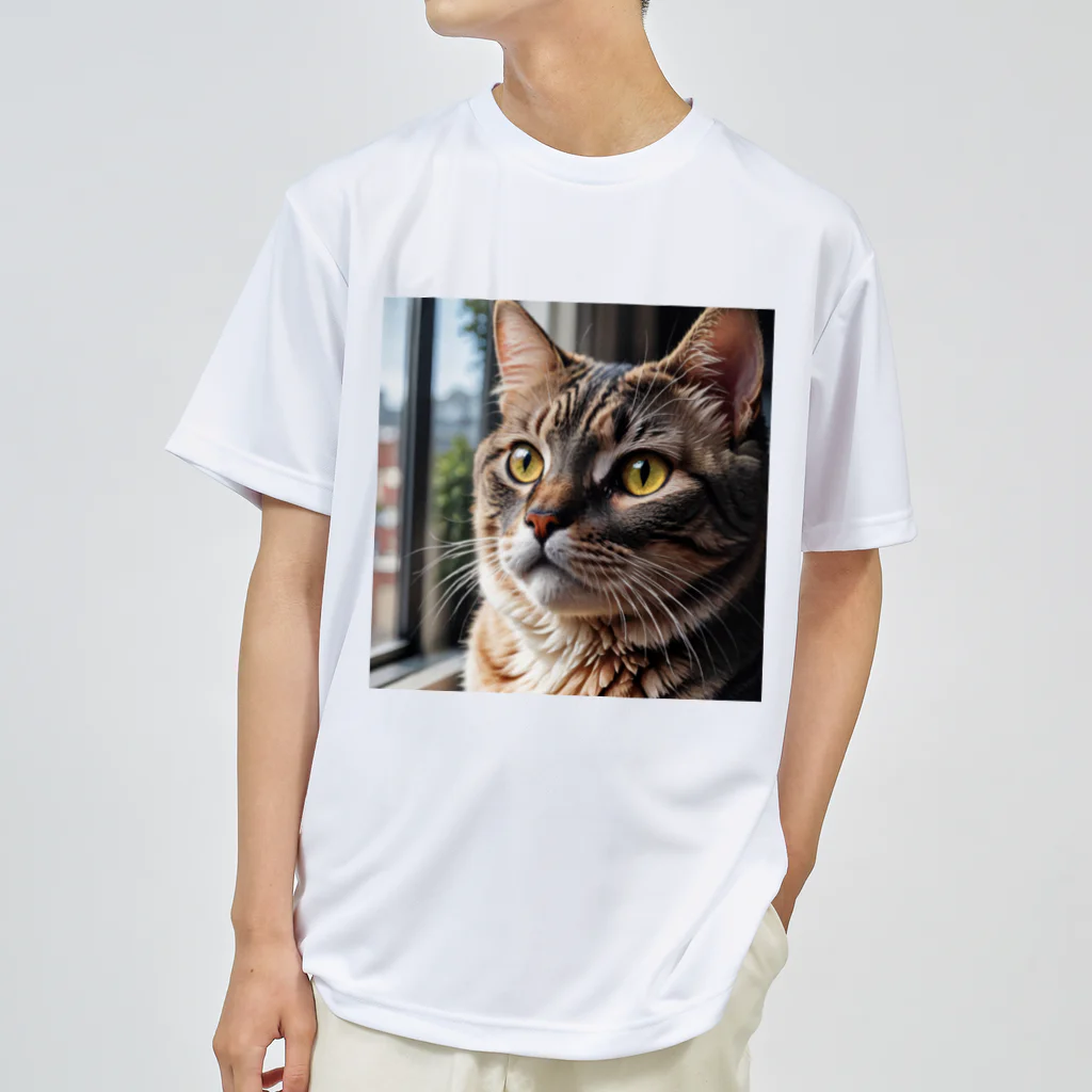 akatonbo1240の飼い主と愛情深いコミュニケーションを楽しむかわいいネコの姿🐱 Dry T-Shirt