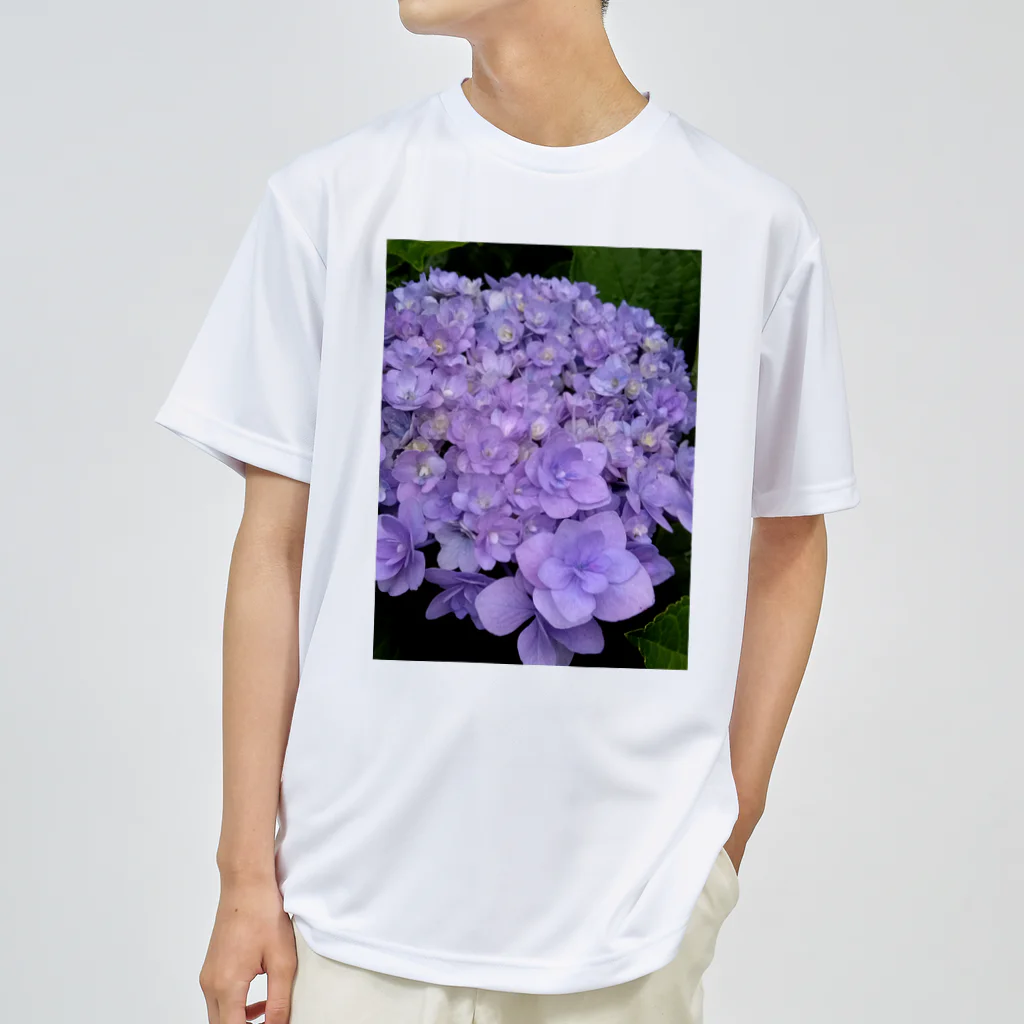 yurisacinの紫陽花（紫） ドライTシャツ