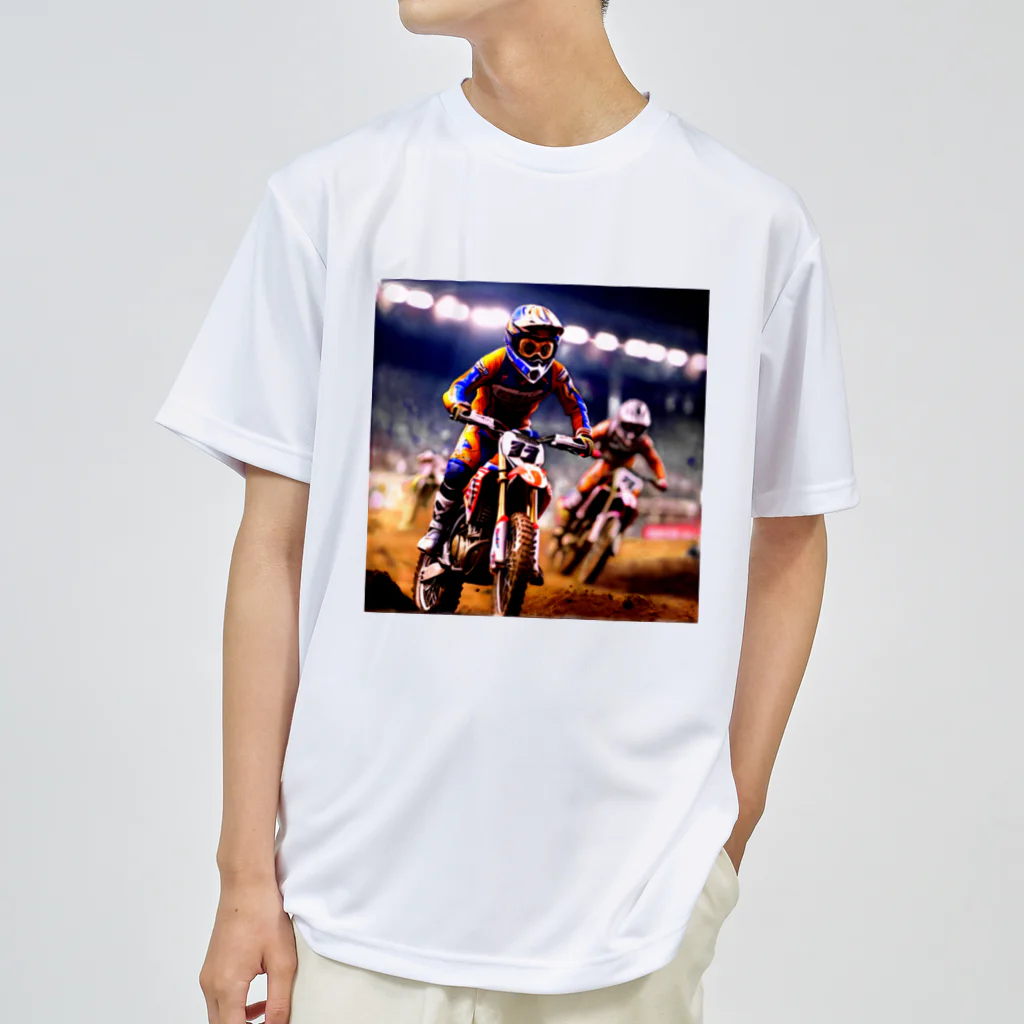 Bikers' Galleryのチャンピオンライド：モトクロスアクション Dry T-Shirt