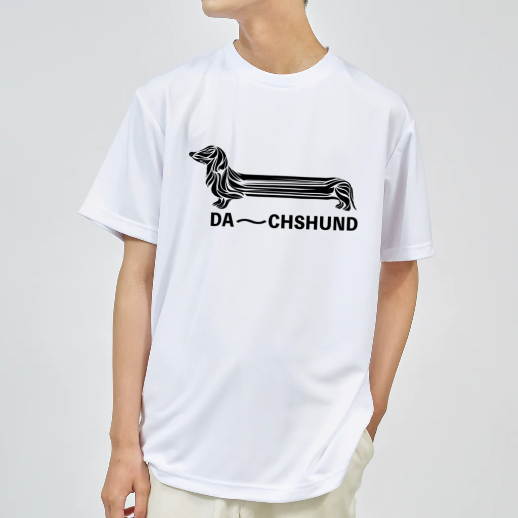 chicodeza by suzuriのダーーーークスフンド Dry T-Shirt