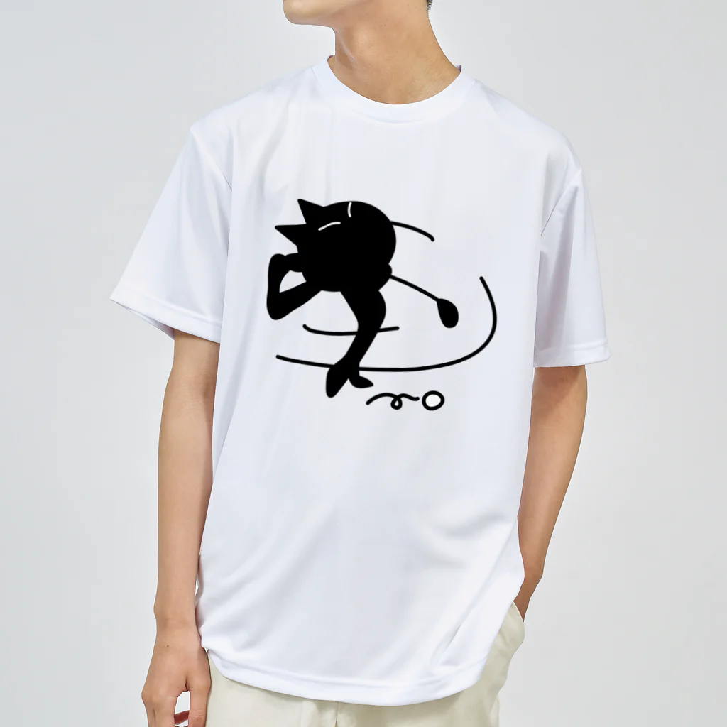 B-catのゴルフ猫 ドライTシャツ