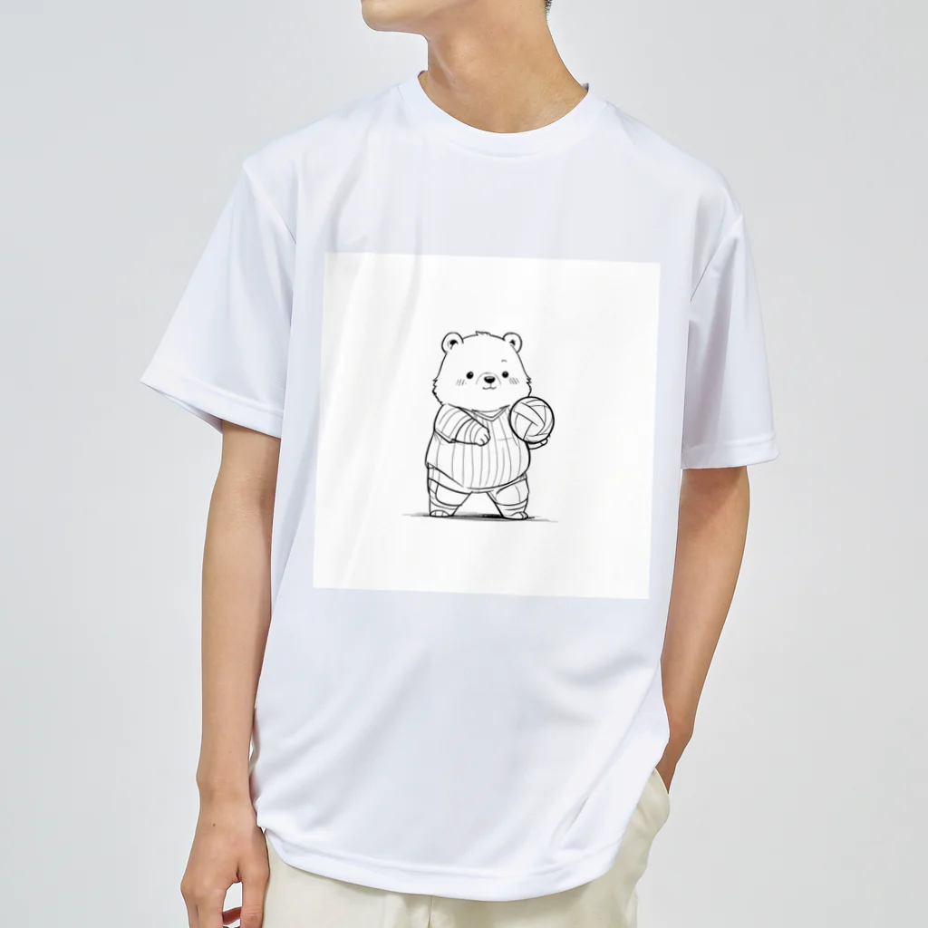 ganeshaのかわいいクマ Dry T-Shirt