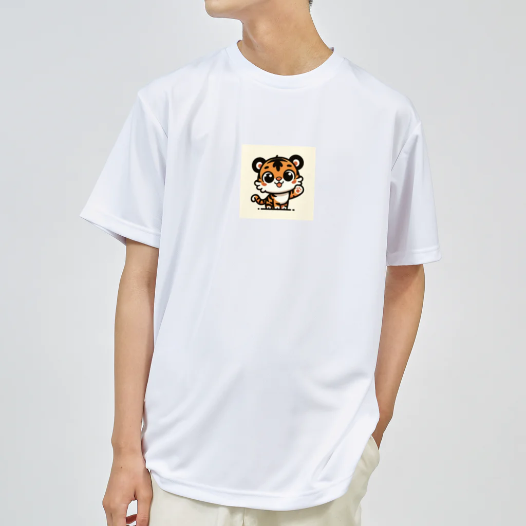 OmoStudioのポップで可愛いトラ君 ステッカー Dry T-Shirt