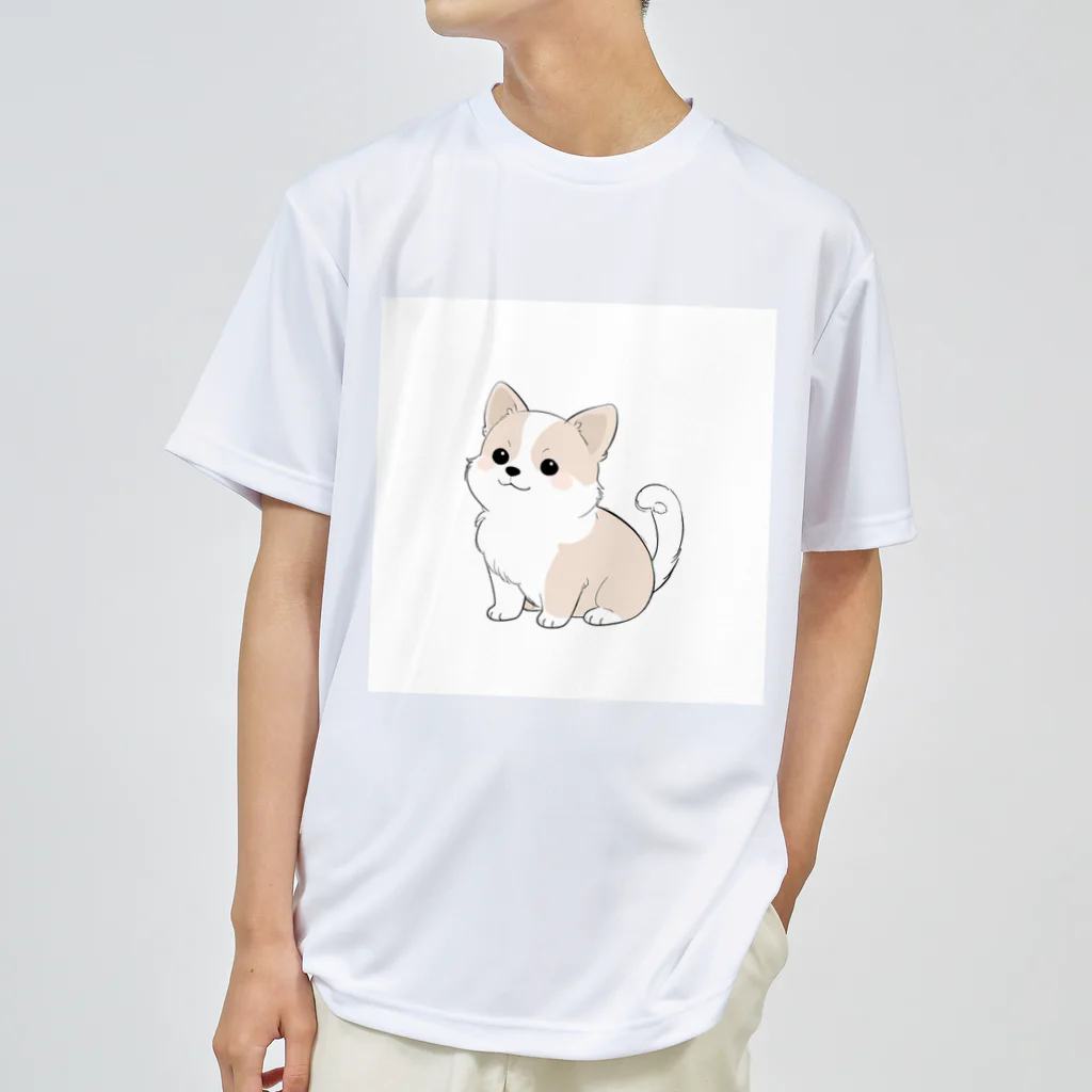 ganeshaのかわいい犬のバックグラウン Dry T-Shirt