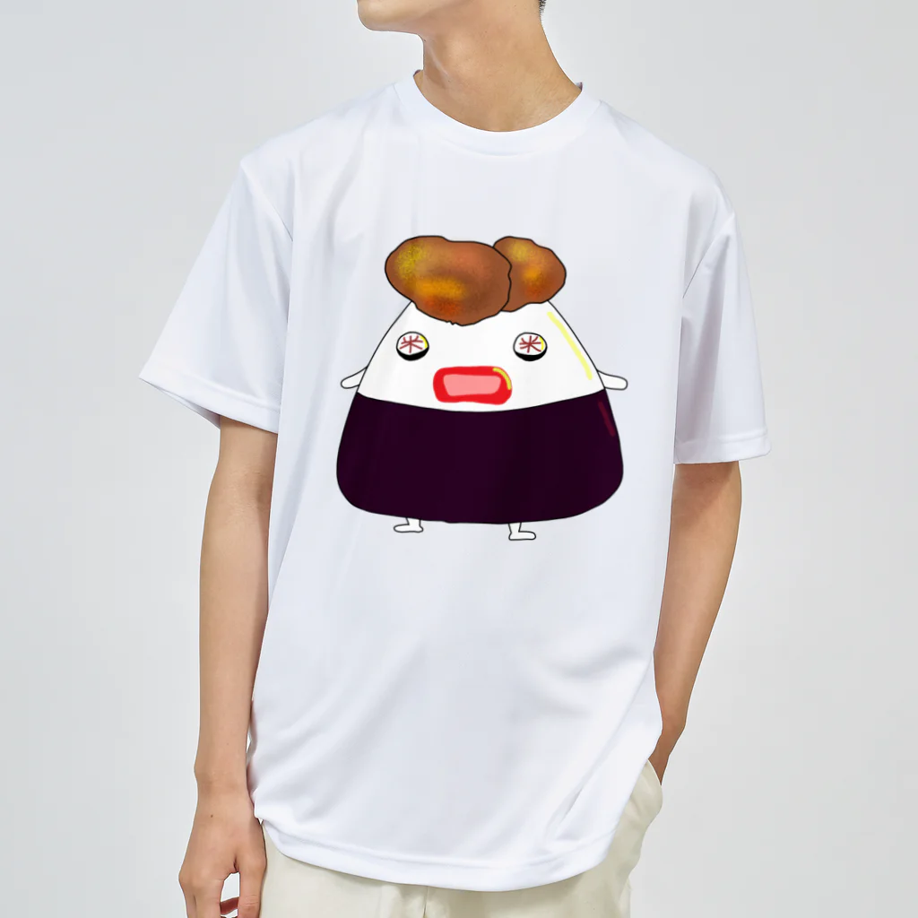 作りかけのたい焼きのからあげのおにぎり🍙 ドライTシャツ