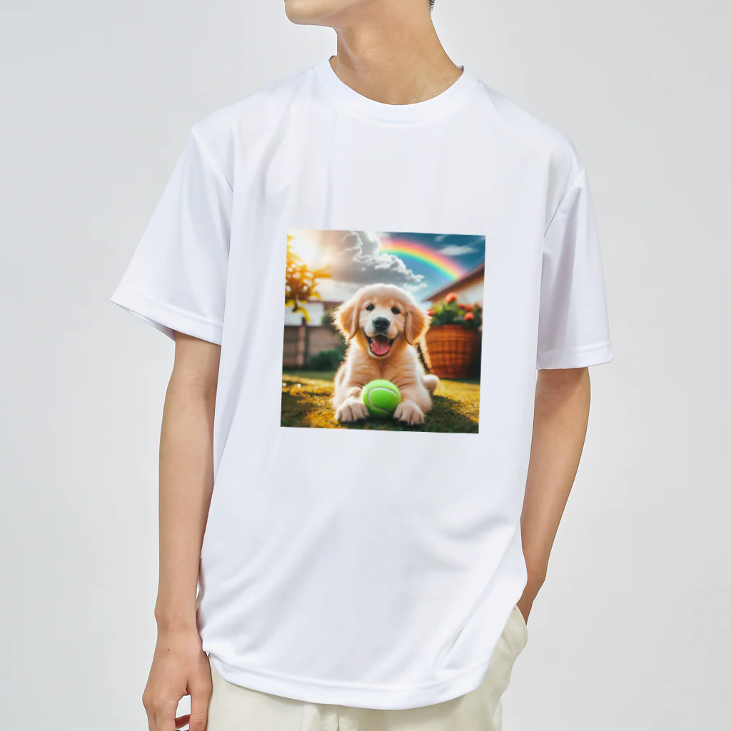 アニマルペイントの犬のグッズ Dry T-Shirt