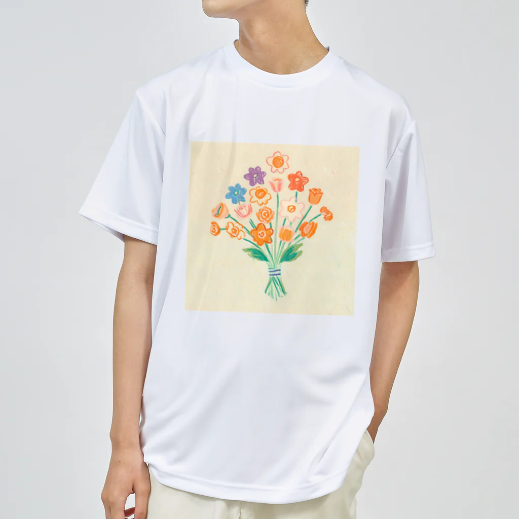 ひちゃんのお絵描きのお絵描き花束 Dry T-Shirt