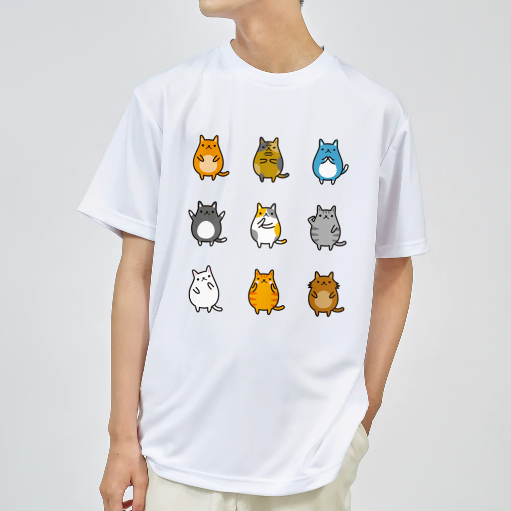 hiropo3のねこズ ドライTシャツ