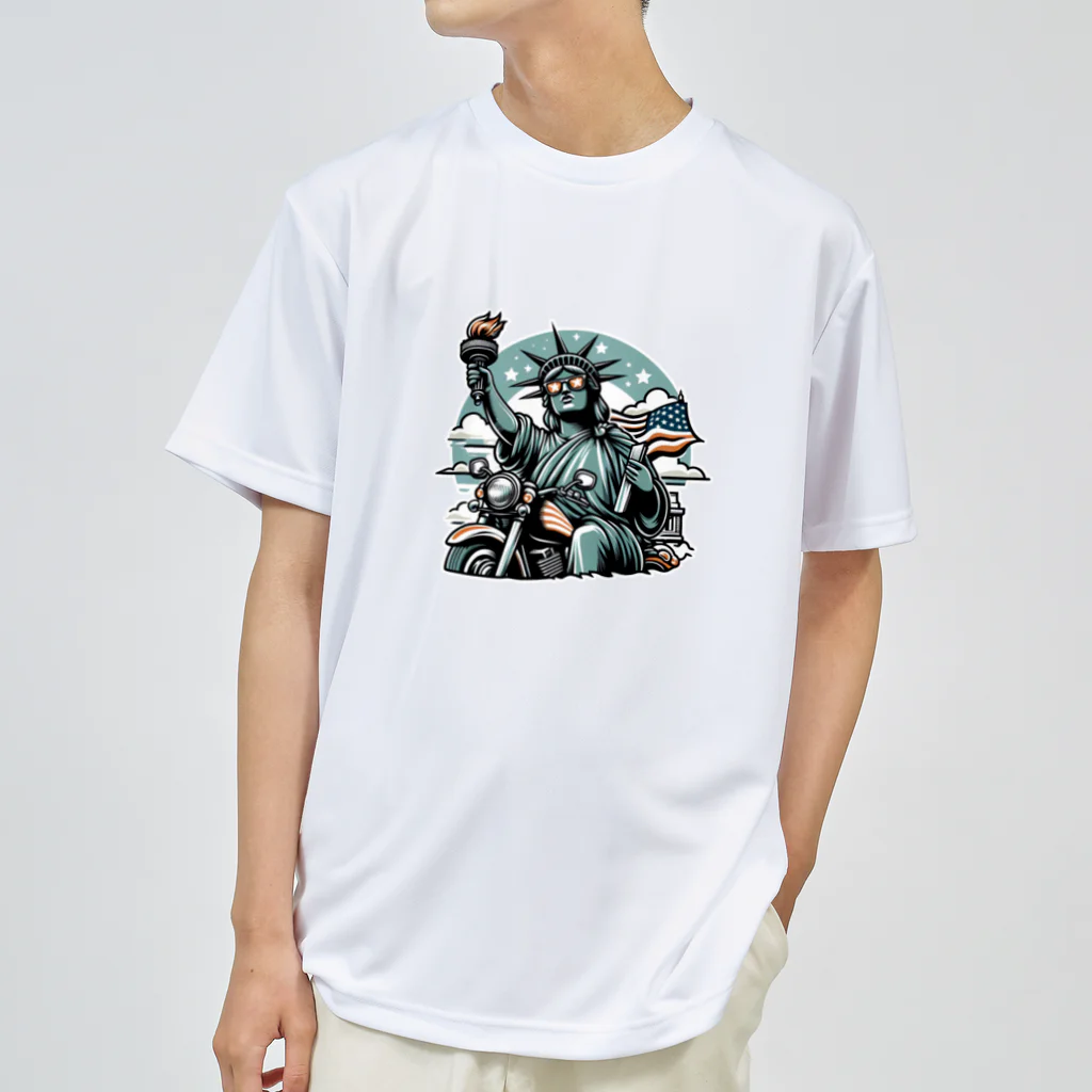 shime_savaのトーチを持ったおばちゃんライダー Dry T-Shirt