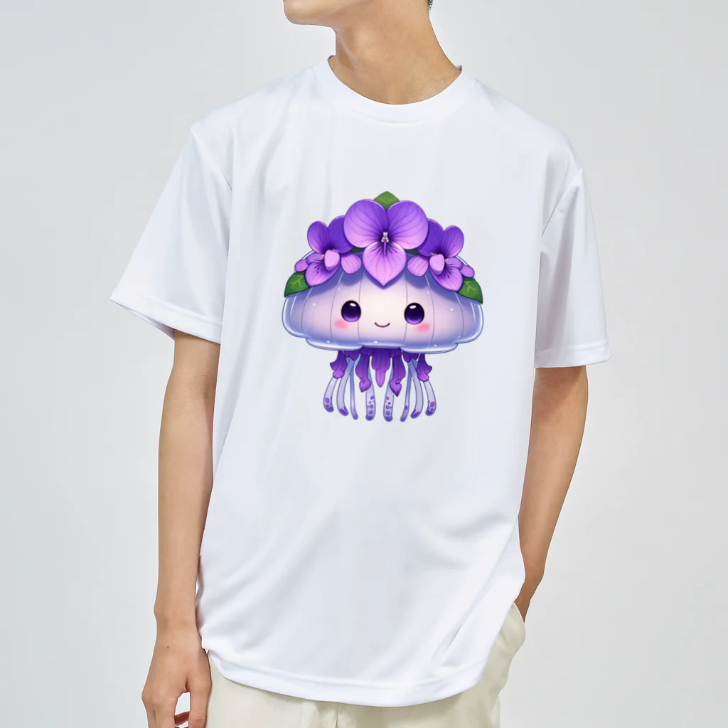 kimiyanの花くらげ　すみれちゃん2 ドライTシャツ