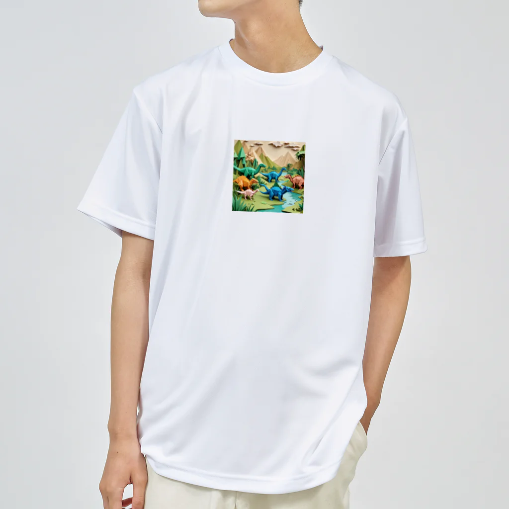 OTIRUBUTUBUTUの折り紙でザウルス Dry T-Shirt