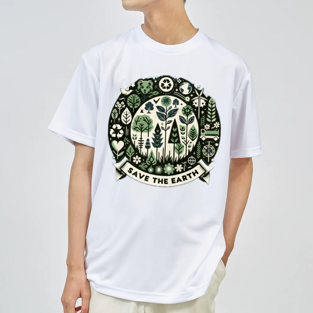 tau18のSAVE THE EARTH ドライTシャツ