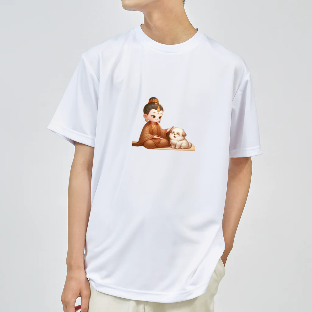 BOSATUの犬と菩薩 ドライTシャツ