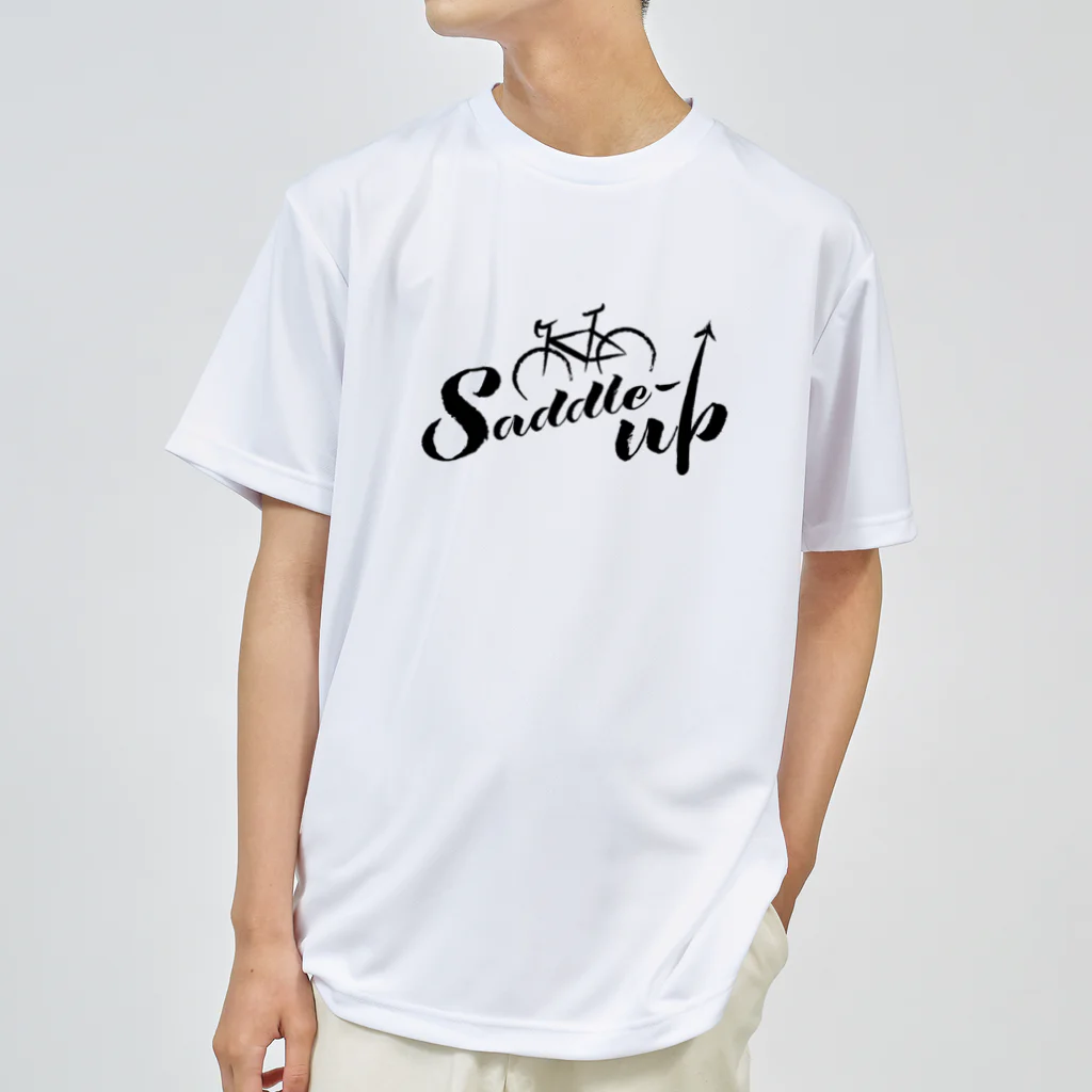 saddle-up!!!　サドルアップのsaddle up!!!　ブラック Dry T-Shirt