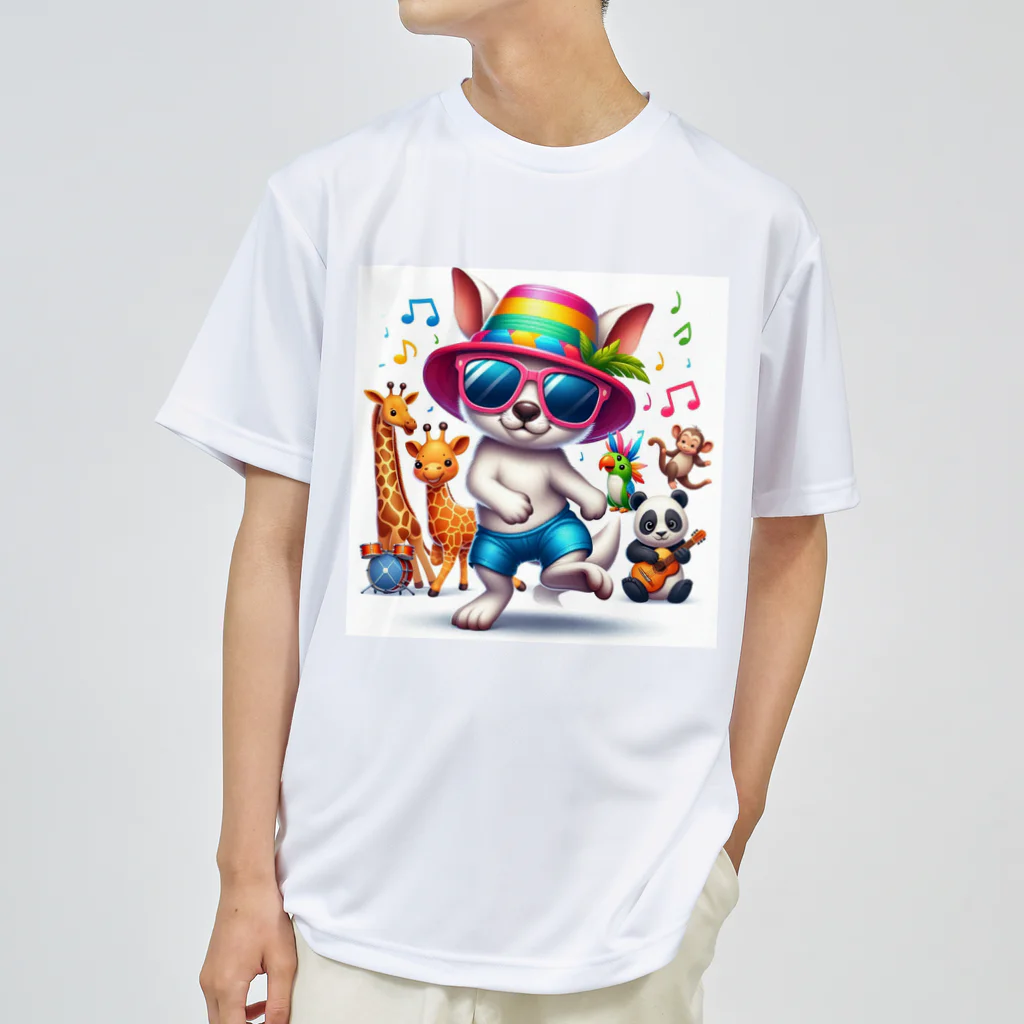 パカオのダンシングアニマル ドライTシャツ