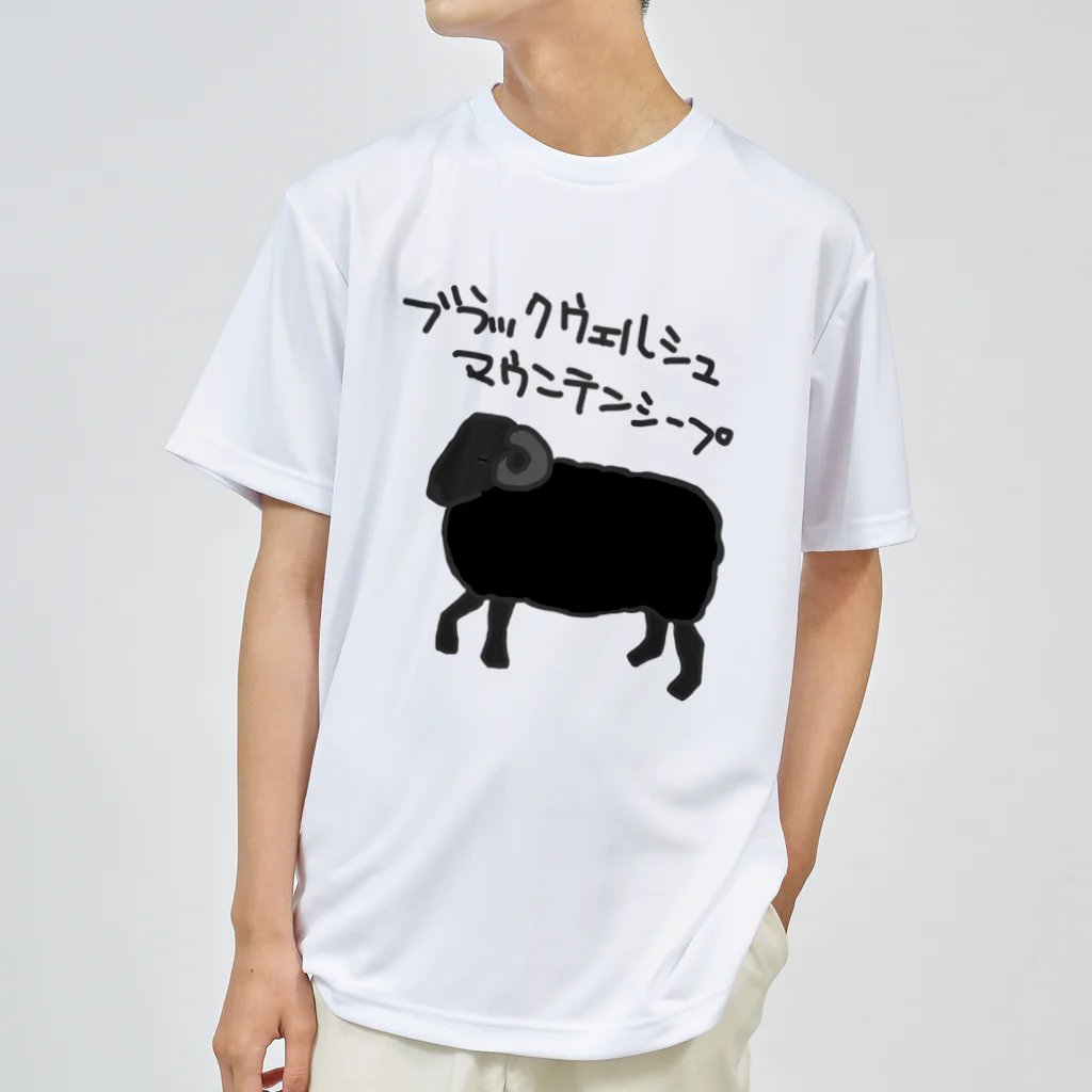 ひつじや のののブラックウェルシュマウンテンシープ ドライTシャツ