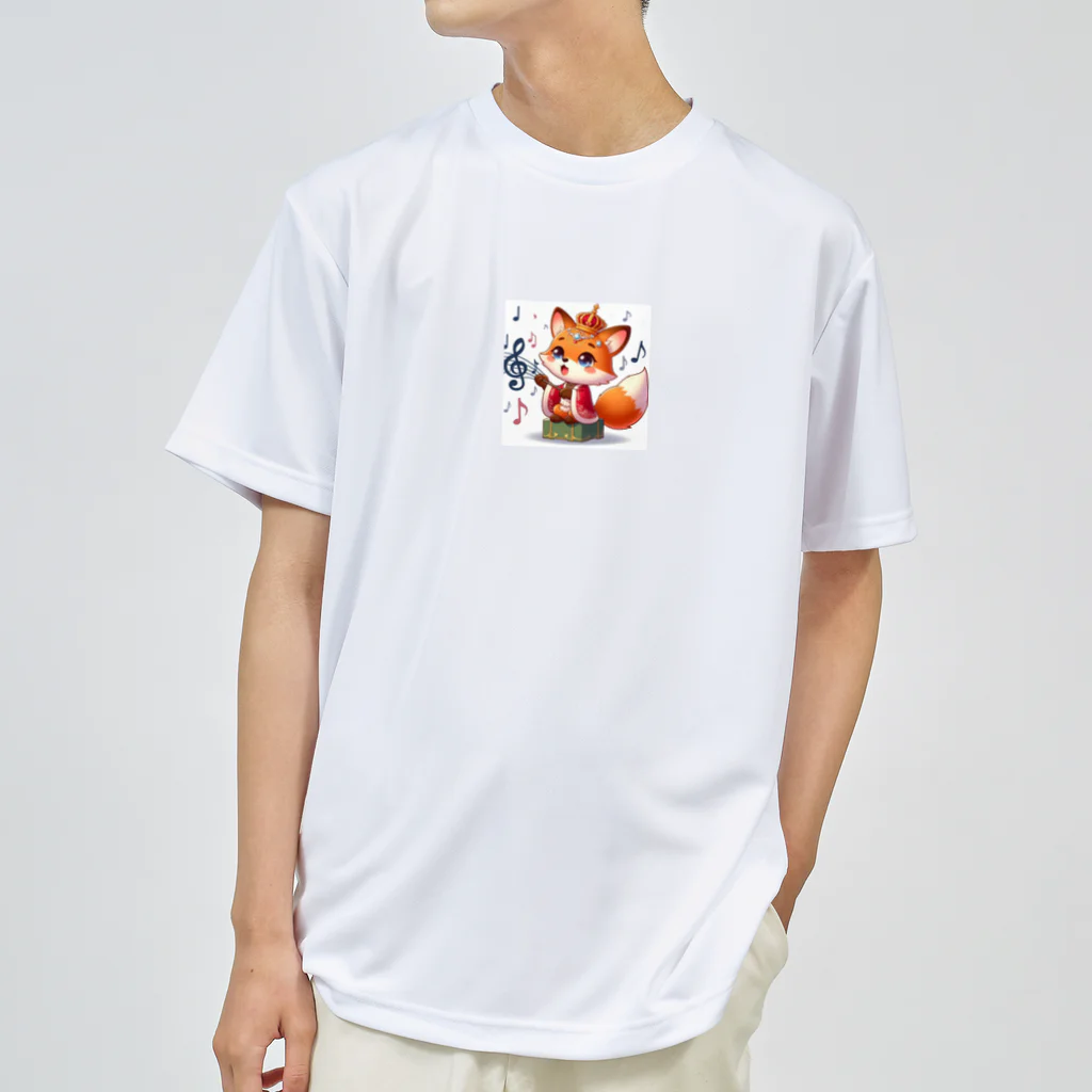 桃の花の歌うキツネの王子さま ドライTシャツ